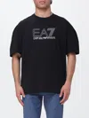 Ea7 Logo-print T-shirt In Black