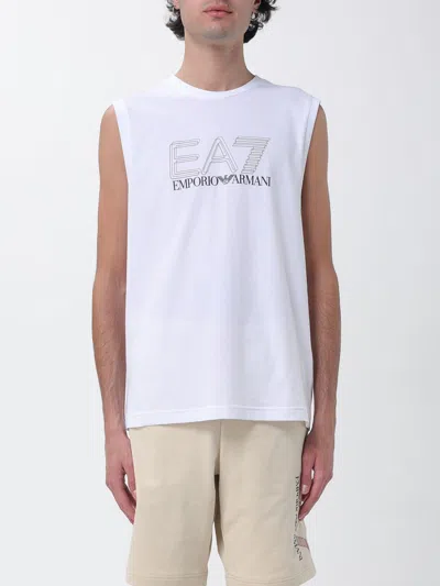 Ea7 T-shirt Men Color White