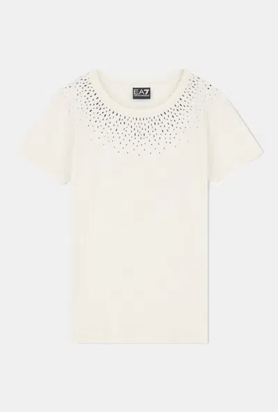 Ea7 T-shirt Precious Woman White
