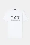 Ea7 Logo-print T-shirt In White