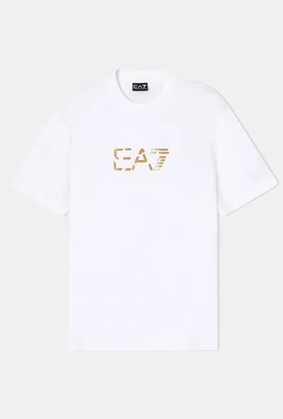 Ea7 T-shirt With Logo Man White