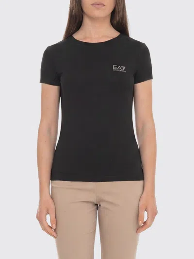 Ea7 T-shirt Woman In Black