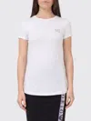 Ea7 Logo-print T-shirt In White