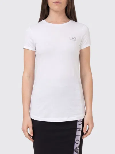 Ea7 T-shirt Woman In White