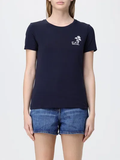 Ea7 T-shirt  Woman Color Blue