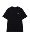Ea7 Logo-print Cotton T-shirt In Black