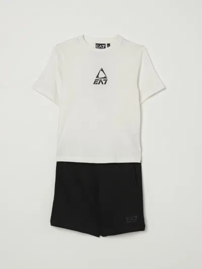 Ea7 Kids' Tuta  Bambino Colore Bianco In White