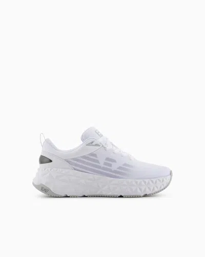 Ea7 Sneakers Mit Logo-print In White