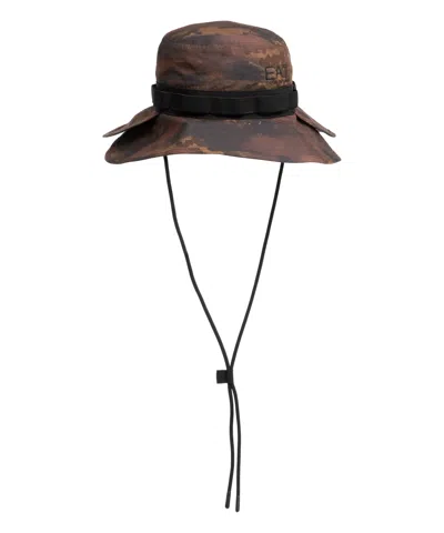 Ea7 Urban Escape Hat In Brown