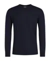 Ea7 V-neck Knitted Pullover In Black