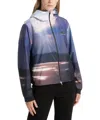 Ea7 Dynamic Athlete Hooded Jacket In Ventus7 Technical Fabric In Pattern