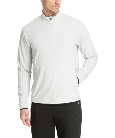 Ea7 Ventus 7 Zip-up Sweatshirt In Grey