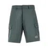 Ea7 Ventus7 Technical Fabric Cargo Shorts In Green