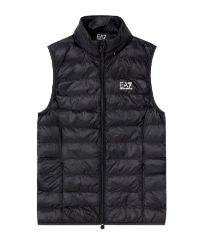 Ea7 Vest Core Lady Regular Fit With Ultra Light Padding In Black