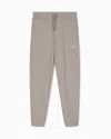 Ea7 Viscose Joggers With A Studded Logo And Drawstring Evolution In Gray