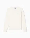 Ea7 Visibility Cotton-blend Crew-neck Sweatshirt In Sand