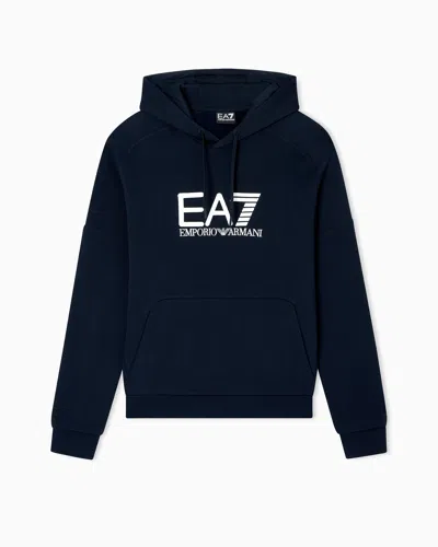 Ea7 Visibility Cotton-blend Hooded Sweatshirt