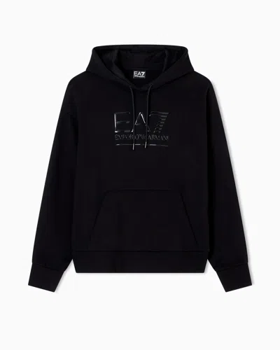 Ea7 Visibility Cotton-blend Hooded Sweatshirt