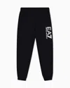 Ea7 Visibility Cotton-blend Joggers In Black