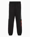 Ea7 Visibility Cotton-blend Joggers In Black