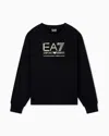Ea7 Visibility Cotton-blend Sweatshirt In Black