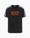 Ea7 Visibility Cotton Crew-neck T-shirt In Black