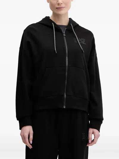 Ea7 Visibility Logo-print Tracksuit In Black