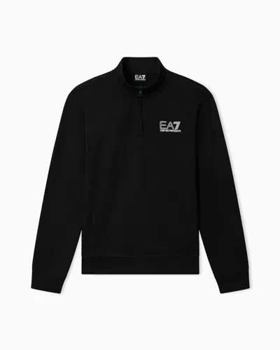 Ea7 Visibility Pure Cotton Tracksuit In Green