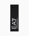 Ea7 Visibility Scarf With  Oversized Logo In Black