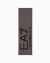 Ea7 Visibility Scarf With  Oversized Logo In Grey