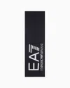 Ea7 Visibility Scarf With  Oversized Logo In Navy Blue