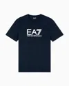 Ea7 Visibility Short-sleeved T-shirt In Cotton Stretch Jersey