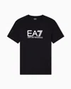Ea7 Visibility Short-sleeved T-shirt In Cotton Stretch Jersey