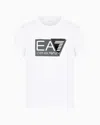 Ea7 Logo-print Cotton T-shirt In White
