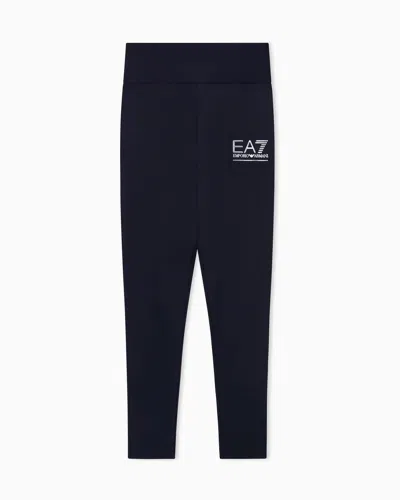 Ea7 Visibility Stretch-cotton Leggings