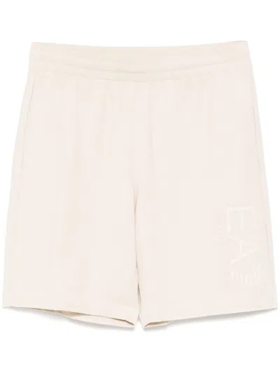 Ea7 Emporio Armani Visibility Track Shorts In Neutrals