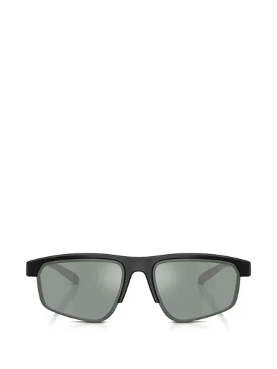 Ea7 Vyron Rectangle-frame Sunglasses In Black
