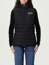 Ea7 Logo Down Vest In Black