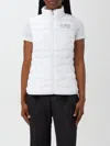 Ea7 Core Lady Recycled Nylon Blend Padded Gilet In Weiss