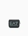 Ea7 Wallet With Oversized Logo In Black