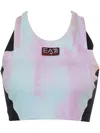 Ea7 Official Store Dynamic Athlete Sports Bra In Asv Ventus7 Technical Fabric In Pink
