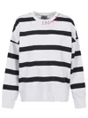 Ea7 Costa Smeralda Stretch-cotton Sweatshirt In White