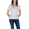 Ea7 White Cotton T-shirt In White