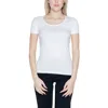 EA7 WHITE COTTON TOPS & T-SHIRT
