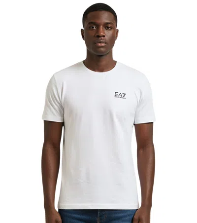 Ea7 Man T-shirt White Size 3xl Cotton In Gray