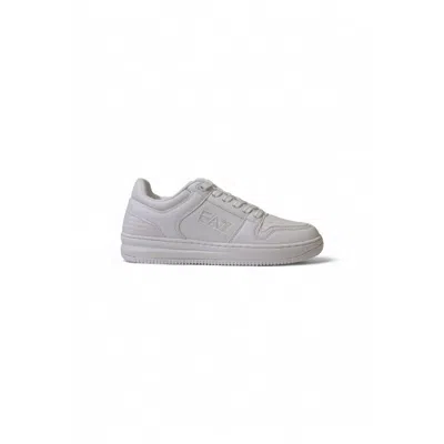 EA7 WHITE POLYESTER SNEAKER