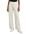 Ea7 White Regular Elasticated Pants In Neutral
