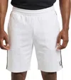 Ea7 White Solid Shorts In White