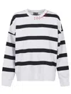 Ea7 Emporio Armani Cotton Crewneck Sweatshirt In White
