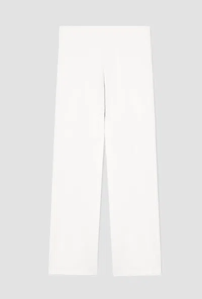 Ea7 White Woman Wide Leg Trousers In Other